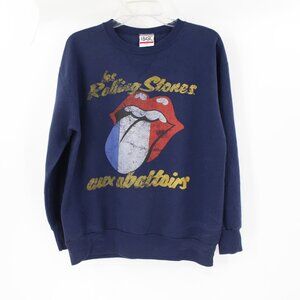 Vintage rolling stones aux abattoirs paris june 1976 sweatshirt womens large